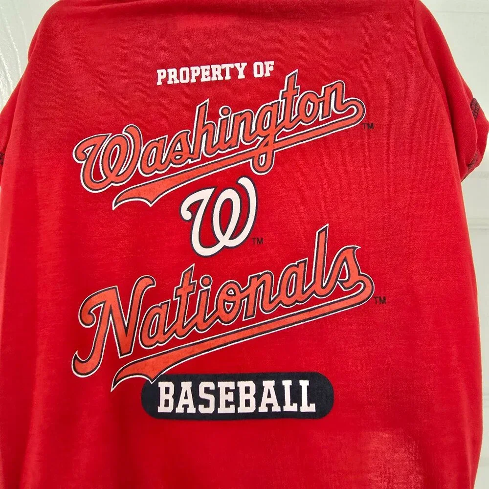 Washington Nationals Baseball NBA Pet Shirt Red Size Medium NWT‎